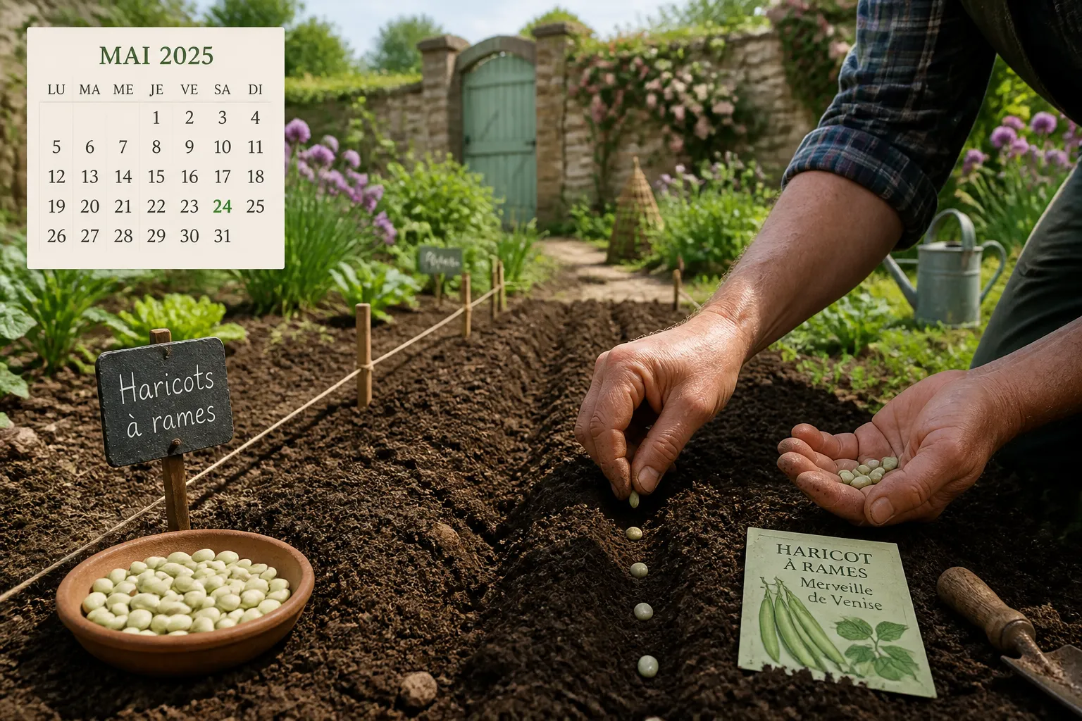 quand semer les haricots verts en 2025