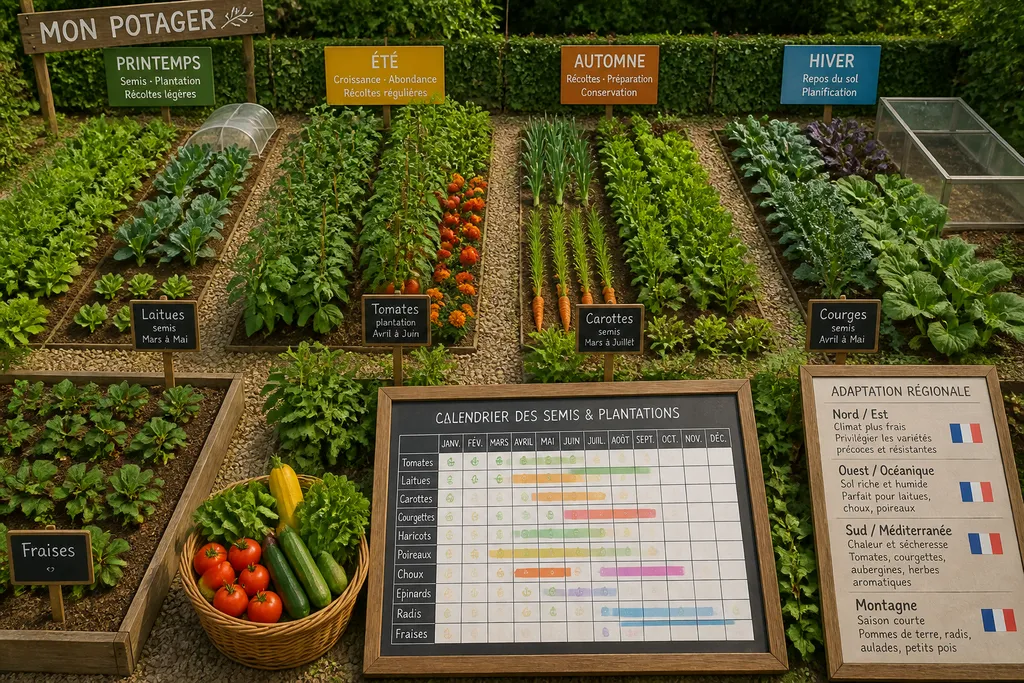 Quoi planter fruits légumes org : le calendrier complet mois par mois pour récolter toute l’année