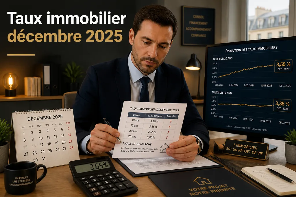 Taux immobilier décembre 2025 : analyse, tendances et stratégies pour emprunter au meilleur taux