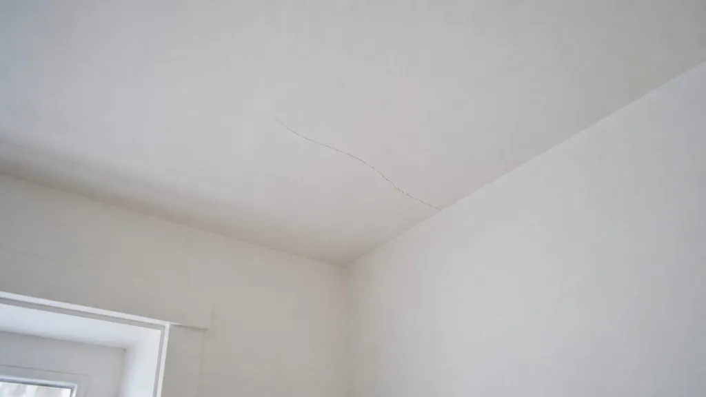 Fissure plafond : quand s’inquiéter et comment réagir