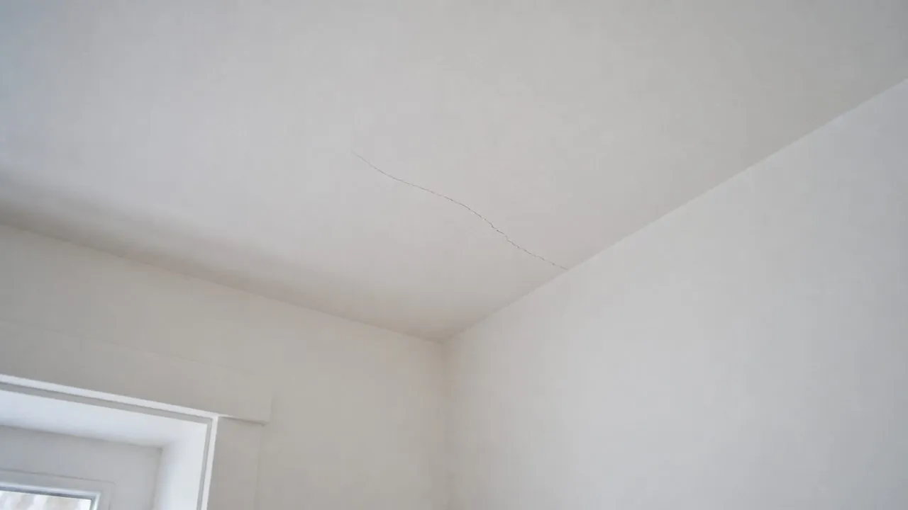 Fissure plafond : quand s'inquiéter et comment réagir