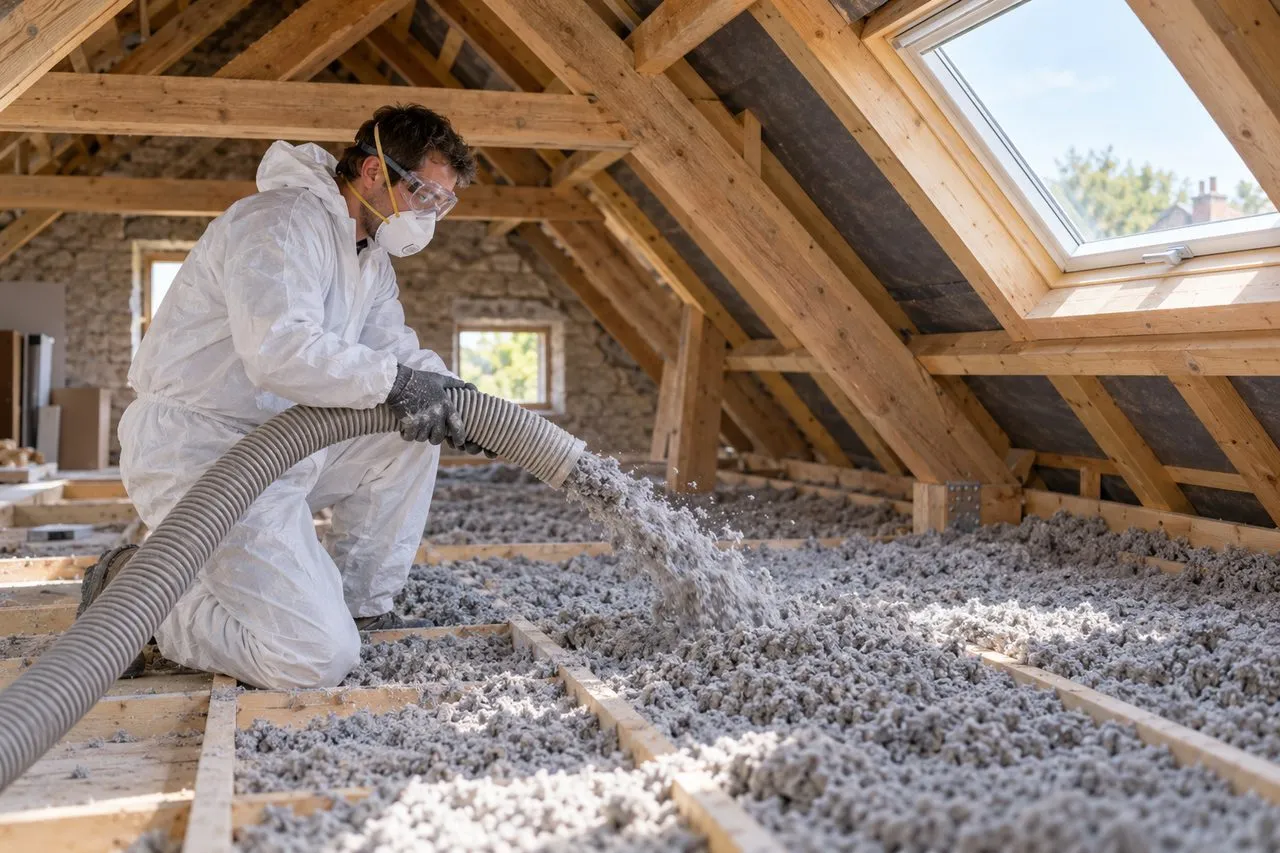 Isolation en ouate de cellulose : épaisseur, prix, pose et limites